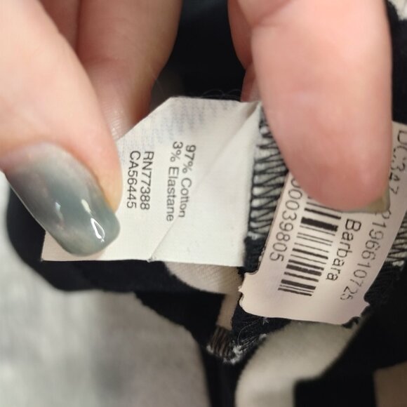 J.Crew Factory Striped Daybreak Dress C0301 Medium Black & White Fit‑and‑Flare‎ - Picture 9 of 10